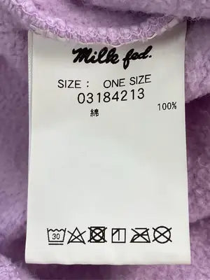 MILK FED./ミルクフェド/スウェット/トップス/パープル/ONE SIZE