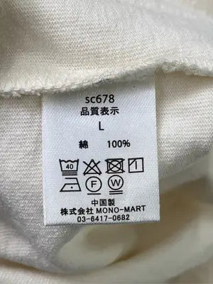 MONO-MART/モノマート/Tシャツ/カットソー/トップス/アイボリー/L