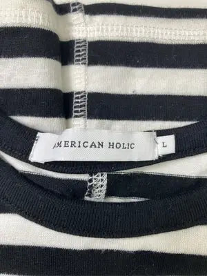 AMERICAN HOLIC/アメリカンホリック/Tシャツ/カットソー/トップス/ブラック/L