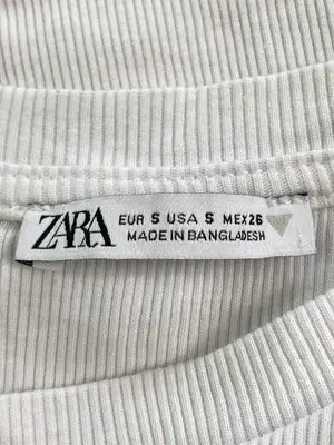 ZARA/ザラ/Tシャツ/カットソー/トップス/ホワイト/S