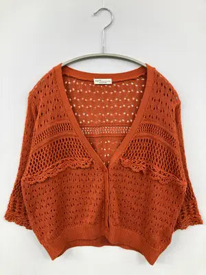 earth/アース/カーディガン/ボレロ/トップス/レッド/F