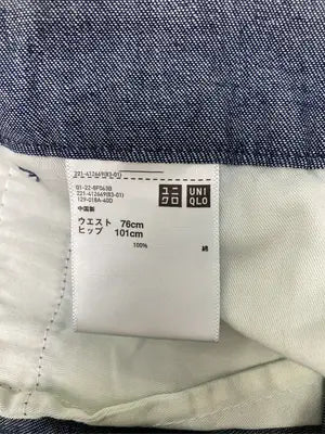 UNIQLO/ユニクロ/スラックス/パンツ/ネイビー/ウエスト76cm  ヒップ101cm