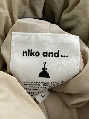NIKO AND...JEANS/ニコアンドジーンズ/ダウンジャケット/コート/ジャケット/アウター/ベージュ/L