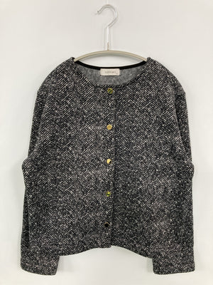 GIVORS/カーディガン/ボレロ/トップス/ブラック/LL