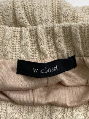 w closet/ダブルクローゼット/その他パンツ/パンツ/ベージュ/F