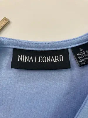 NINA LEONARD/ワンピース/ワンピース/ドレス/スカイブルー/S