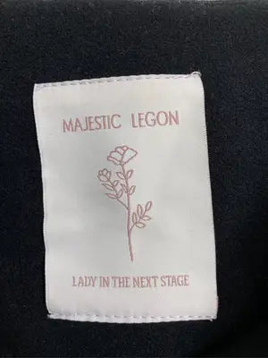 MAJESTIC LEGON/マジェスティックレゴン/ノーカラーコート/ジャケット/アウター/ブラック/S