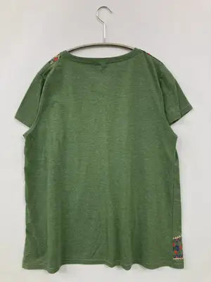 Tシャツ/カットソー/トップス/グリーン/3L