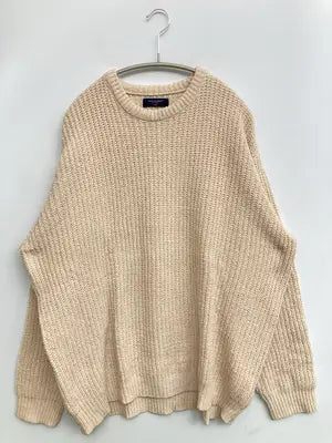 BACK NUMBER/バックナンバー/ニット/セーター/トップス/アイボリー/X-LARGE