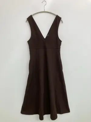 UNIQLO/ユニクロ/ジャンパースカート/ワンピース/ドレス/ブラウン/S