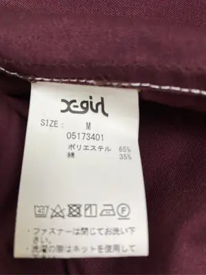 X-GIRL/エックスガール/Tシャツ/カットソー/トップス/レッド/M