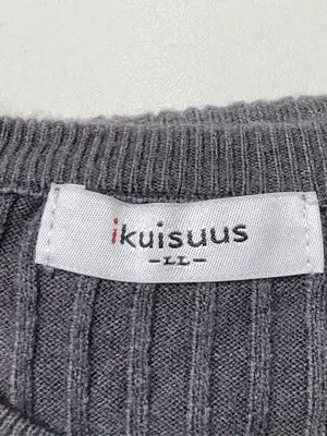 kuisuus/ニット/セーター/トップス/グレー/LL
