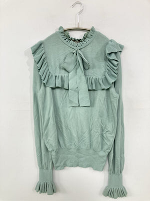 ZARA/ザラ/ニット/セーター/トップス/ライトグリーン/EUR M/USA M/ MEX 28