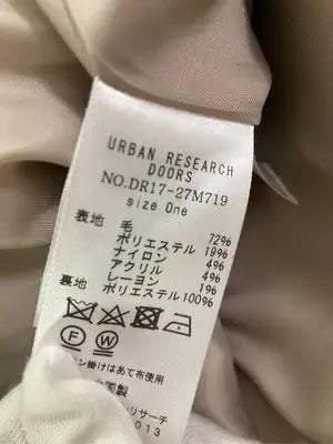 URBAN RESEARCH DOORS/アーバンリサーチドアーズ/ステンカラーコート/ジャケット/アウター/ベージュ/One