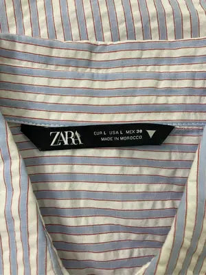ZARA/ザラ/シャツ/ブラウス/トップス/スカイブルー/L