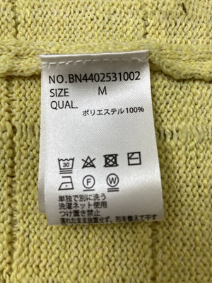 back number/バックナンバー/ニット/セーター/トップス/イエロー/MEDIUM