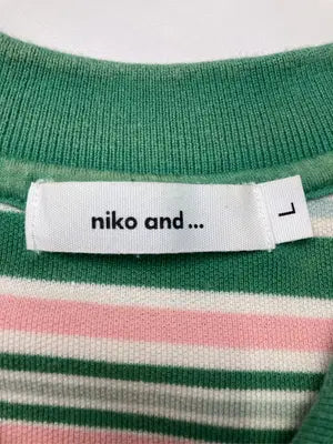 niko and .../ニコアンド/ポロシャツ/トップス/グリーン/L