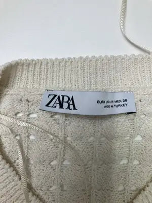 ZARA/ザラ/カーディガン/ボレロ/トップス/ホワイト/EUR M