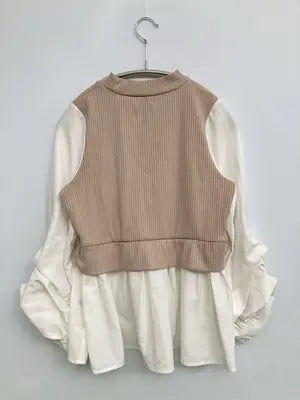 Radarista/Tシャツ/カットソー/トップス/ベージュ/M   バスト79～87  身長154～162