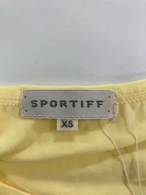 sportiff/Tシャツ/カットソー/トップス/イエロー/XS