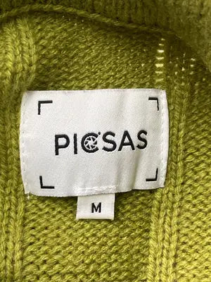 PICSAS/ニット/セーター/トップス/グリーン/M