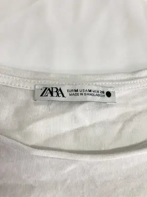 ZARA/ザラ/Tシャツ/カットソー/トップス/ホワイト/M