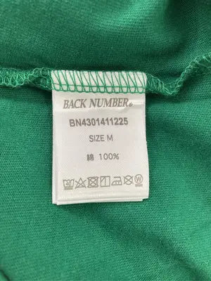 BACK NUMBER/バックナンバー/Tシャツ/カットソー/トップス/グリーン/M