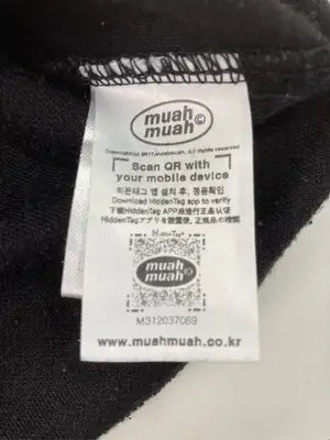 muah muah/ムーアムーア/Tシャツ/カットソー/トップス/ブラック/F