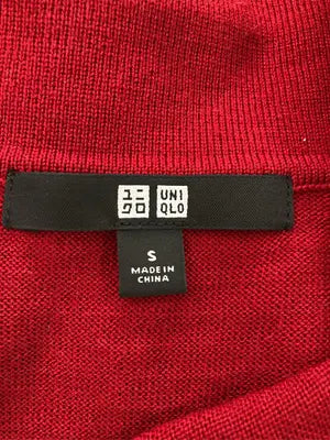 UNIQLO/ユニクロ/ニット/セーター/トップス/レッド/S