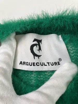 ARGUECULTURE/ニット/セーター/トップス/グリーン/XL