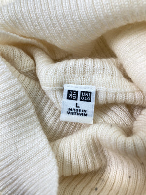 UNIQLO/ユニクロ/ニット/セーター/トップス/アイボリー/L
