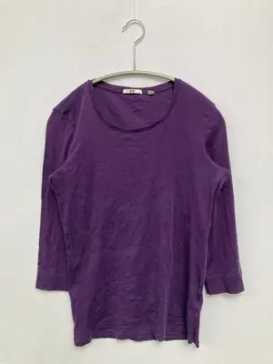 UNIQLO/ユニクロ/Tシャツ/カットソー/トップス/パープル/M