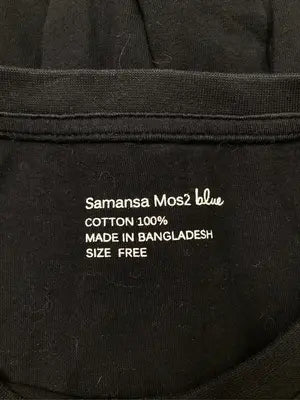 Samansa Mos2 blue/サマンサモスモスブルー/Tシャツ/カットソー/トップス/ブラック/F