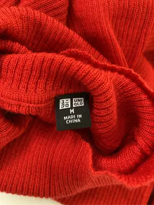 UNIQLO/ユニクロ/ニット/セーター/トップス/レッド/M