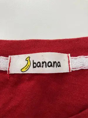 banana/Tシャツ/カットソー/トップス/レッド