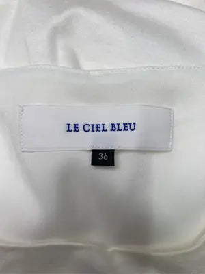 LE CIEL BLEU/ルシェルブルー/Tシャツ/カットソー/トップス/ホワイト/36