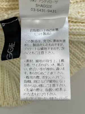 SHAGGIE/シャギー/ニット/セーター/トップス/アイボリー/F
