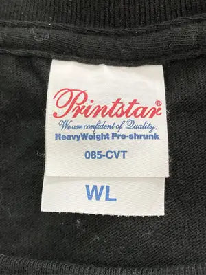 Printstar/プリントスター/Tシャツ/カットソー/トップス/ブラック/WL