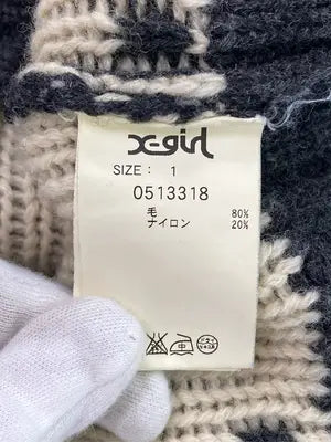 X-GIRL/エックスガール/ニット/セーター/トップス/グレー/1