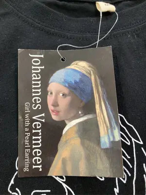 Johannes Vermeer/Tシャツ/カットソー/トップス/ブラック/M