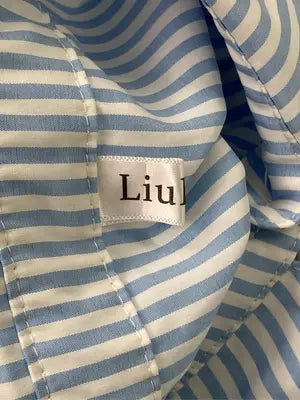 Liu Biao/シャツ/ブラウス/トップス/スカイブルー