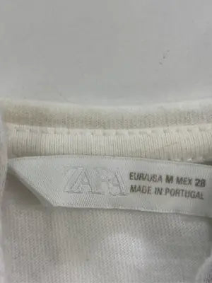 ZARA/ザラ/Tシャツ/カットソー/トップス/ホワイト/USA M