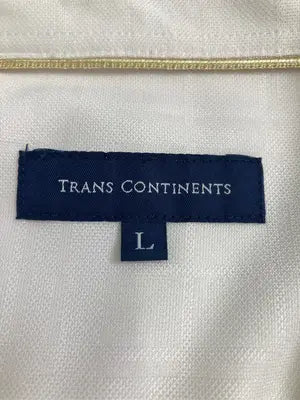 TRANS CONTINENTS/ポロシャツ/トップス/ホワイト/L