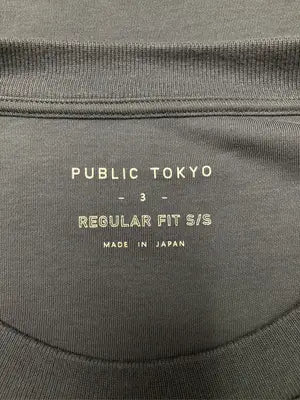 PUBLIC TOKYO/パブリックトウキョウ/Tシャツ/カットソー/トップス/グレー/3