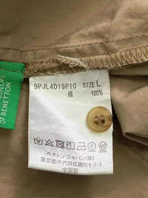 UNITED COLORS OF BENETTON/ユナイテッドカラーズオブベネトン/シャツワンピース/ワンピース/ドレス/ブラウン/L