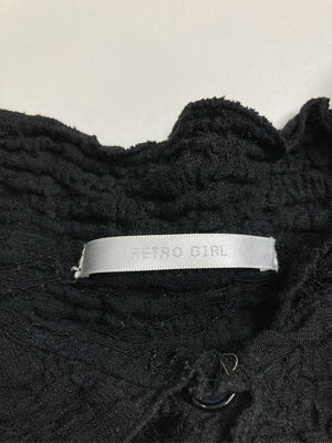 RETRO GIRL/レトロガール/シャツ/ブラウス/トップス/ブラック/f