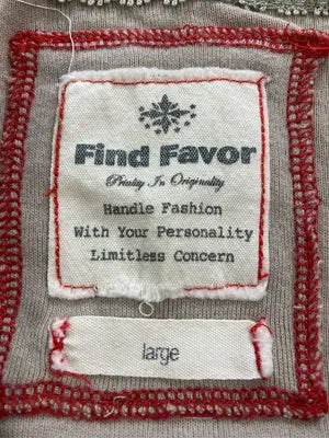 FIND FAVOR/Tシャツ/カットソー/トップス/ベージュ/large
