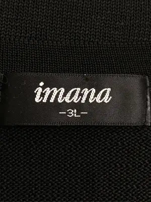 imana/Tシャツ/カットソー/トップス/ブラック/3L