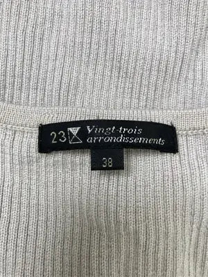 23区/ニジュウサンク/Tシャツ/カットソー/トップス/グレー/38