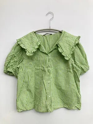 ZARA/ザラ/シャツ/ブラウス/トップス/グリーン/EUR XS